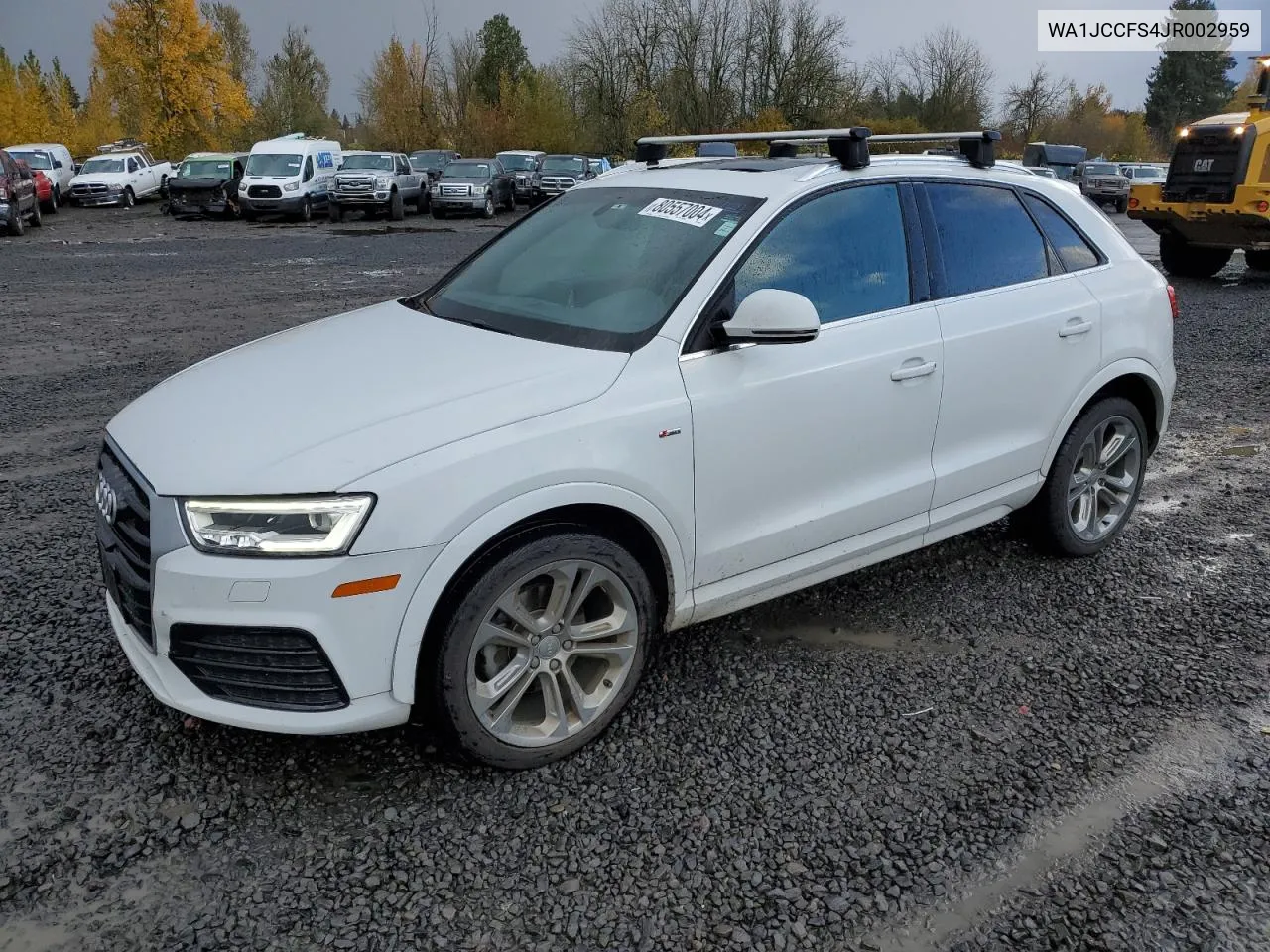 2018 Audi Q3 Premium Plus VIN: WA1JCCFS4JR002959 Lot: 80557004