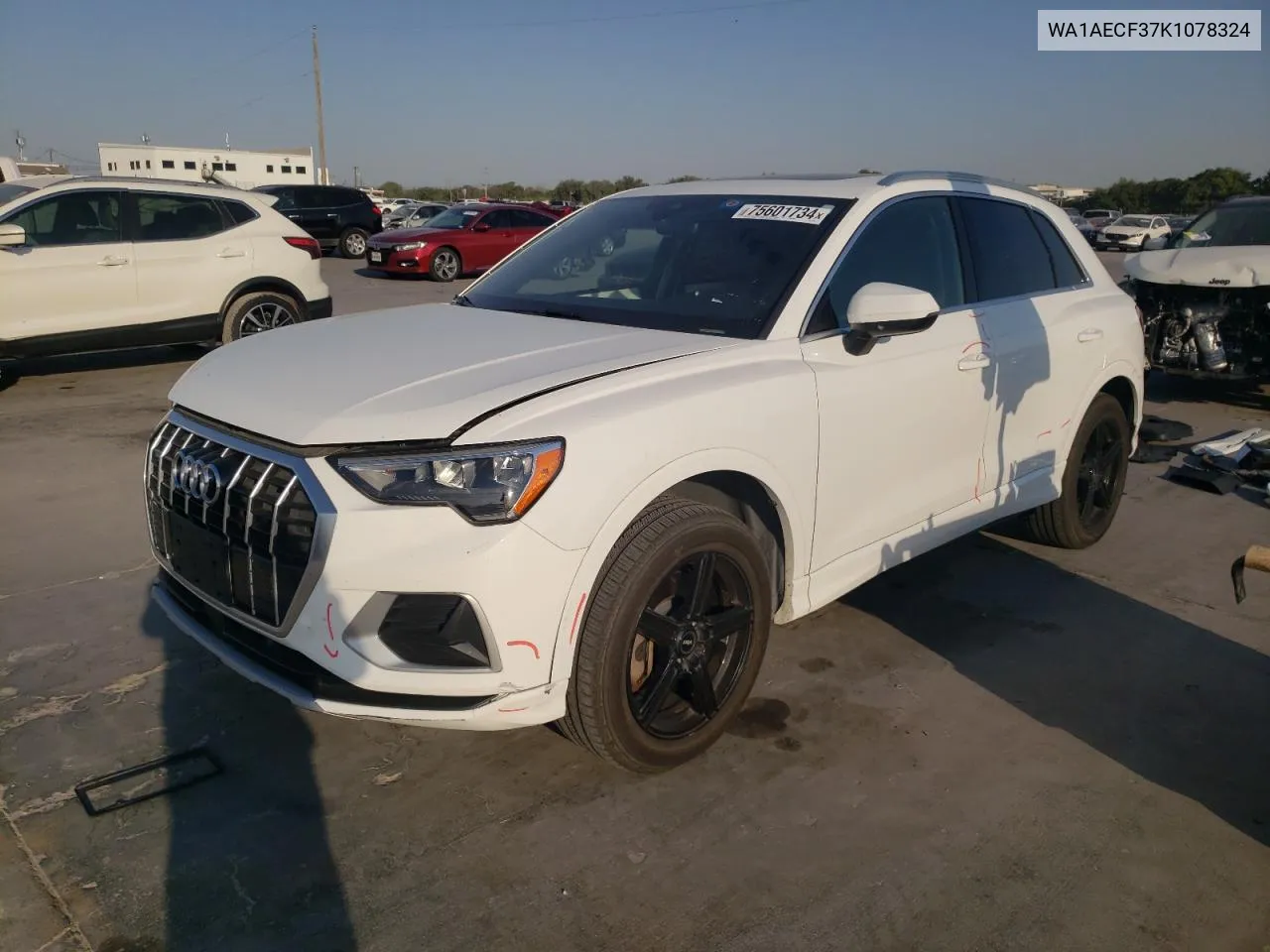 2019 Audi Q3 Premium VIN: WA1AECF37K1078324 Lot: 75601734