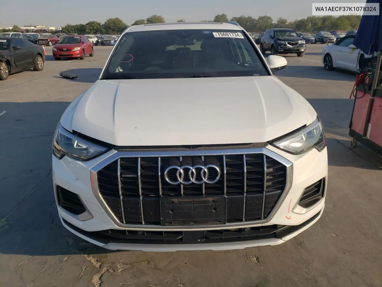 2019 Audi Q3 Premium VIN: WA1AECF37K1078324 Lot: 75601734