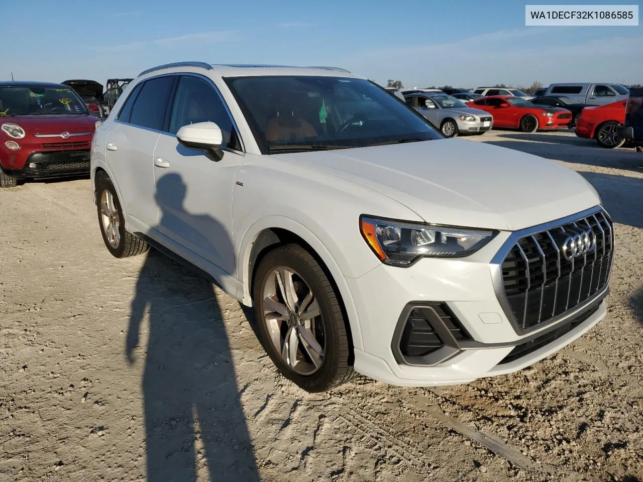 2019 Audi Q3 Premium S Line VIN: WA1DECF32K1086585 Lot: 77803064