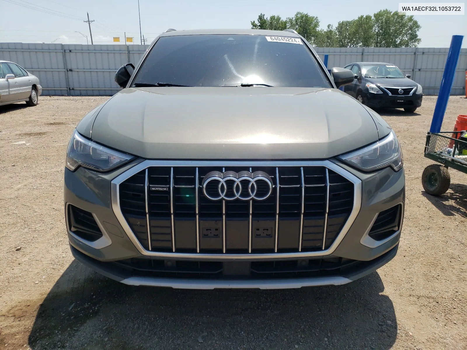 2020 Audi Q3 Premium VIN: WA1AECF32L1053722 Lot: 64045224