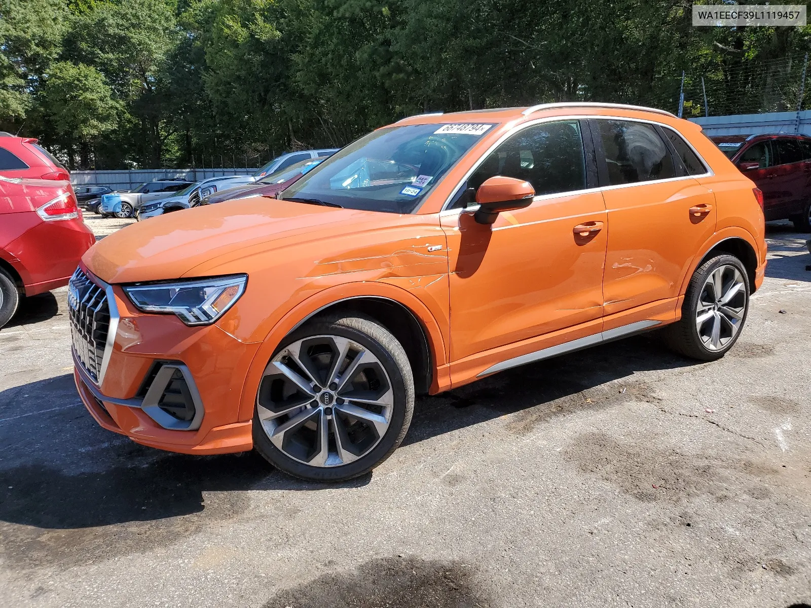 2020 Audi Q3 Premium Plus S-Line VIN: WA1EECF39L1119457 Lot: 66748794