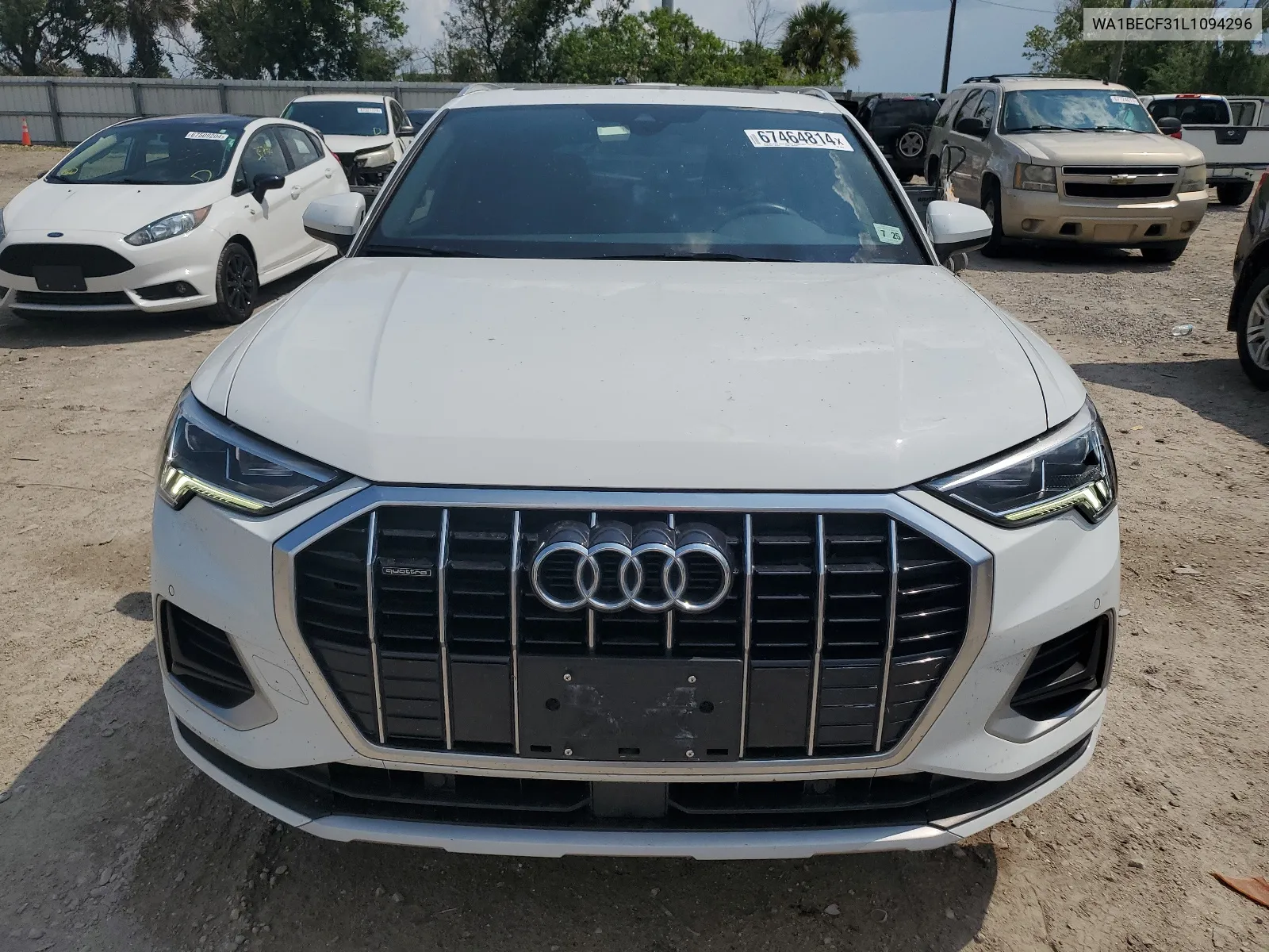 2020 Audi Q3 Premium Plus VIN: WA1BECF31L1094296 Lot: 67464814