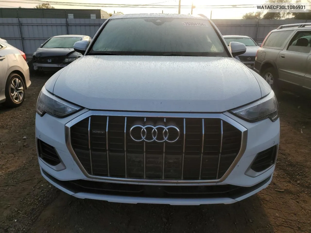 2020 Audi Q3 Premium VIN: WA1AECF30L1086931 Lot: 70304154