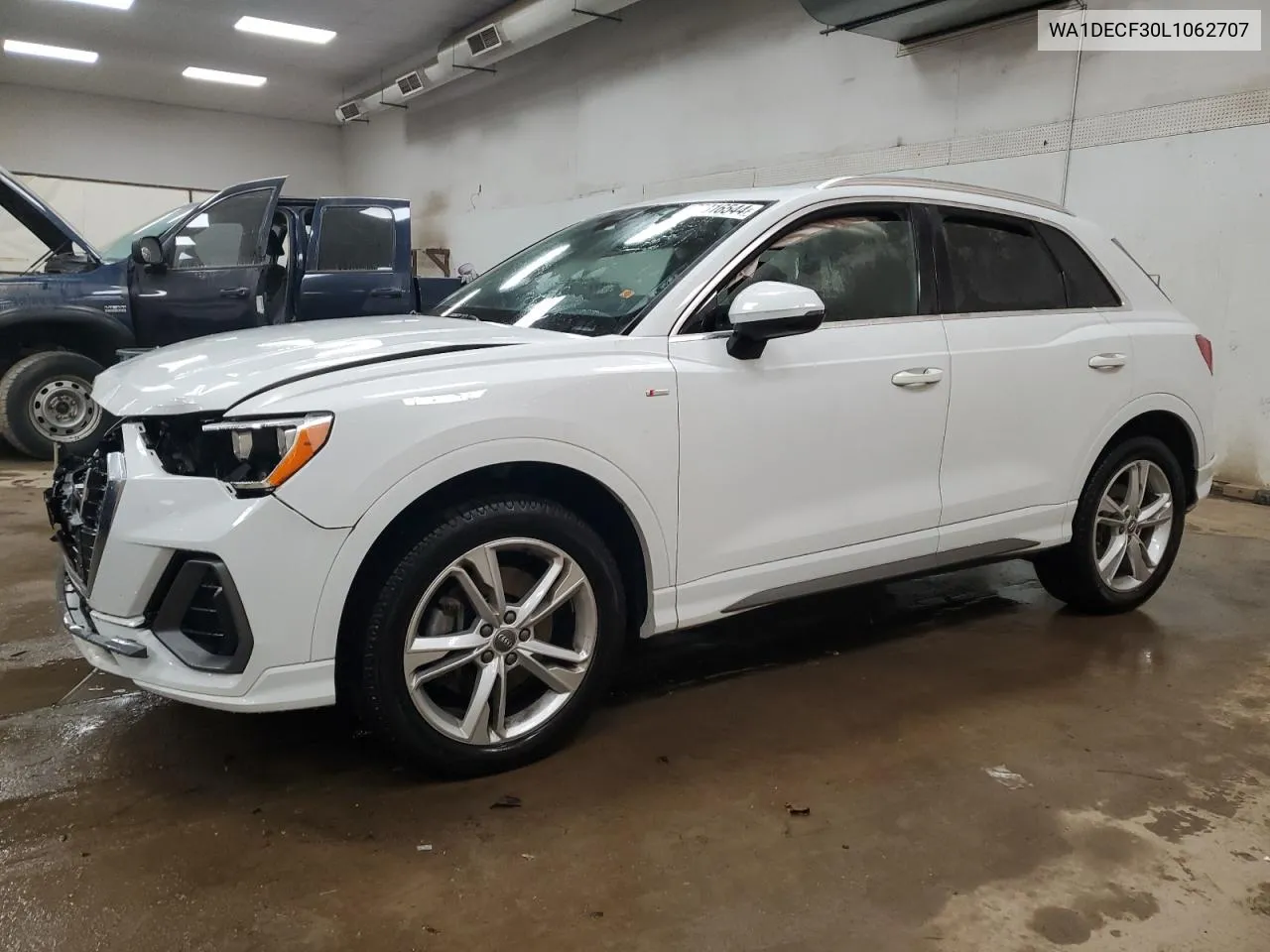 2020 Audi Q3 Premium S Line VIN: WA1DECF30L1062707 Lot: 70316544