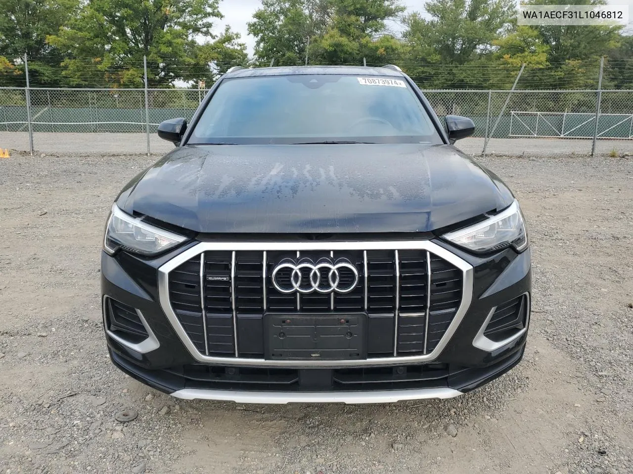 2020 Audi Q3 Premium VIN: WA1AECF31L1046812 Lot: 70873974