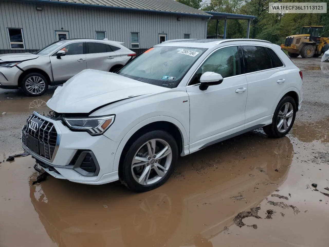 2020 Audi Q3 Prestige S-Line VIN: WA1FECF36L1113121 Lot: 72957184