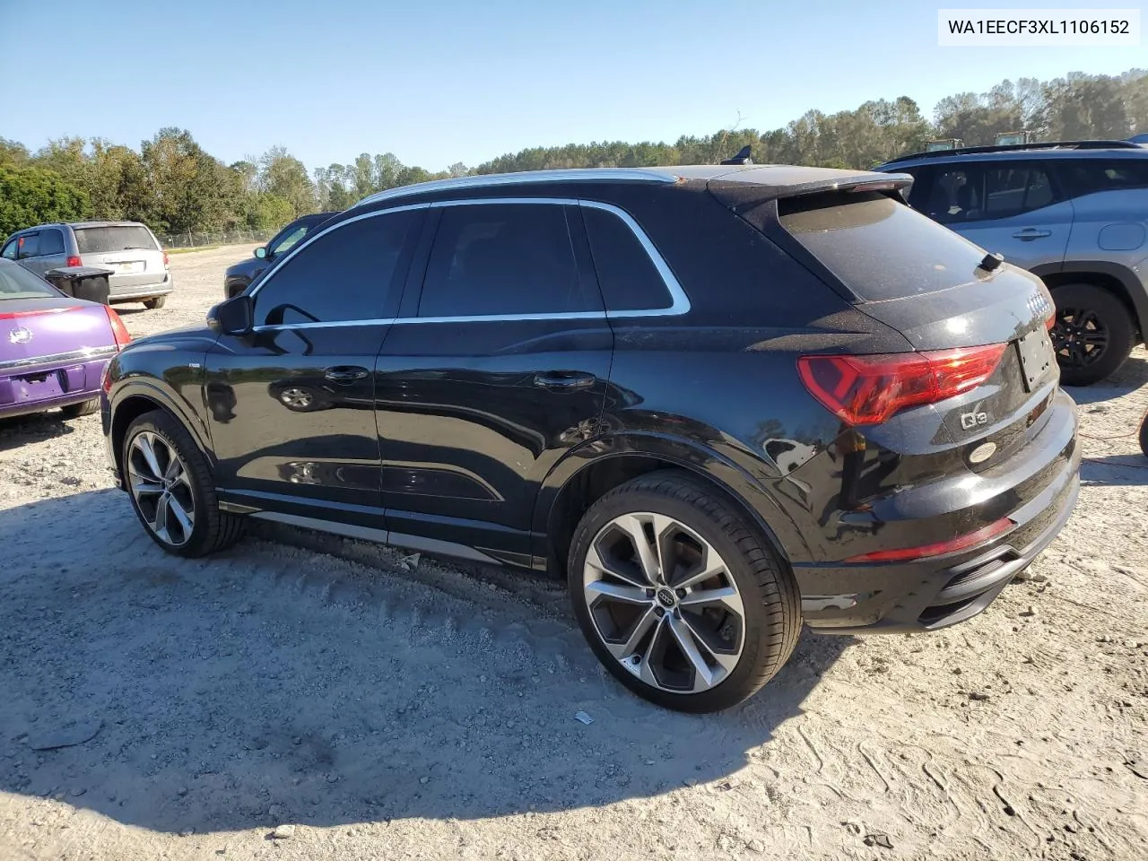 2020 Audi Q3 Premium Plus S-Line VIN: WA1EECF3XL1106152 Lot: 74342184