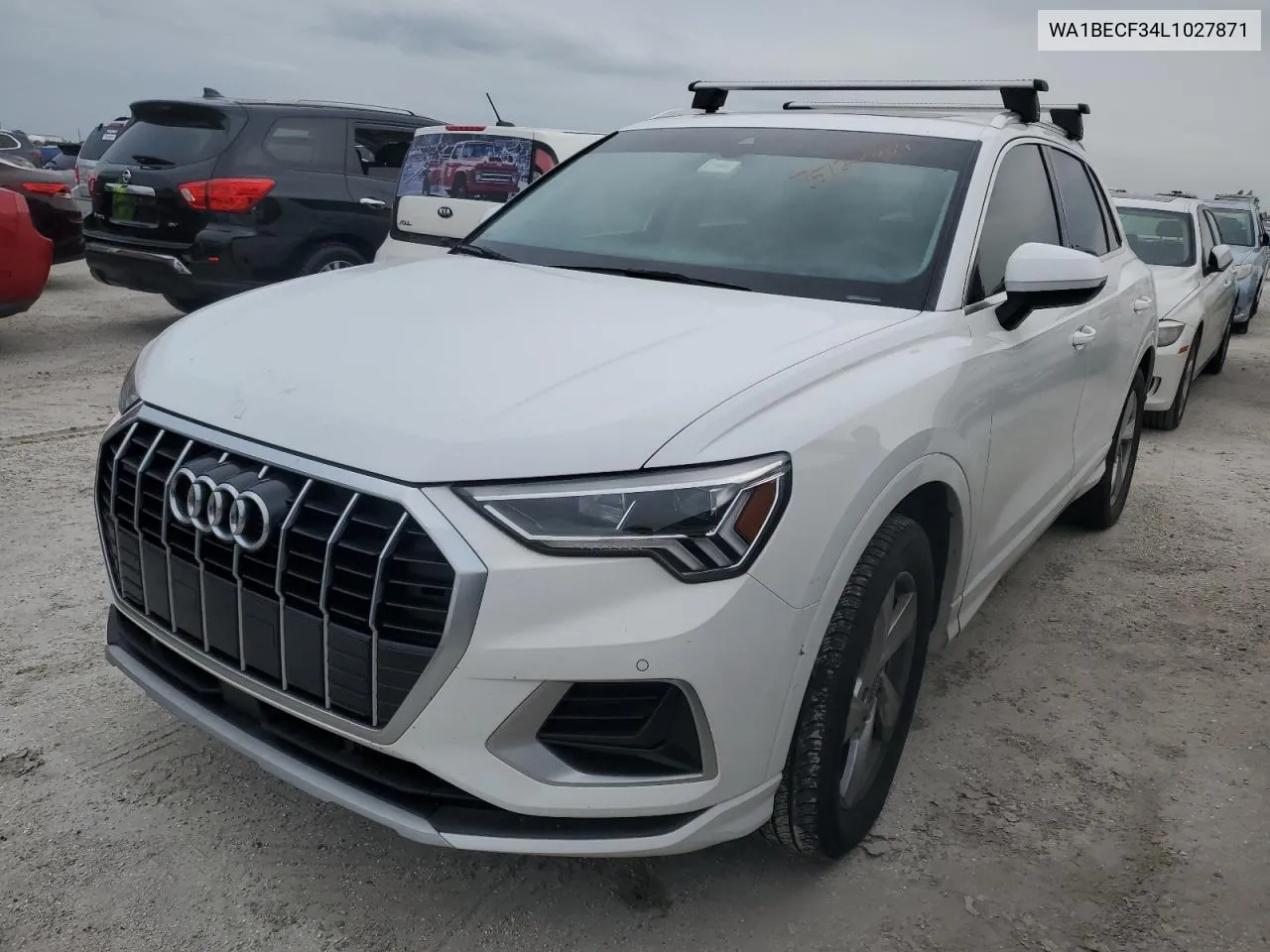 2020 Audi Q3 Premium Plus VIN: WA1BECF34L1027871 Lot: 75122084