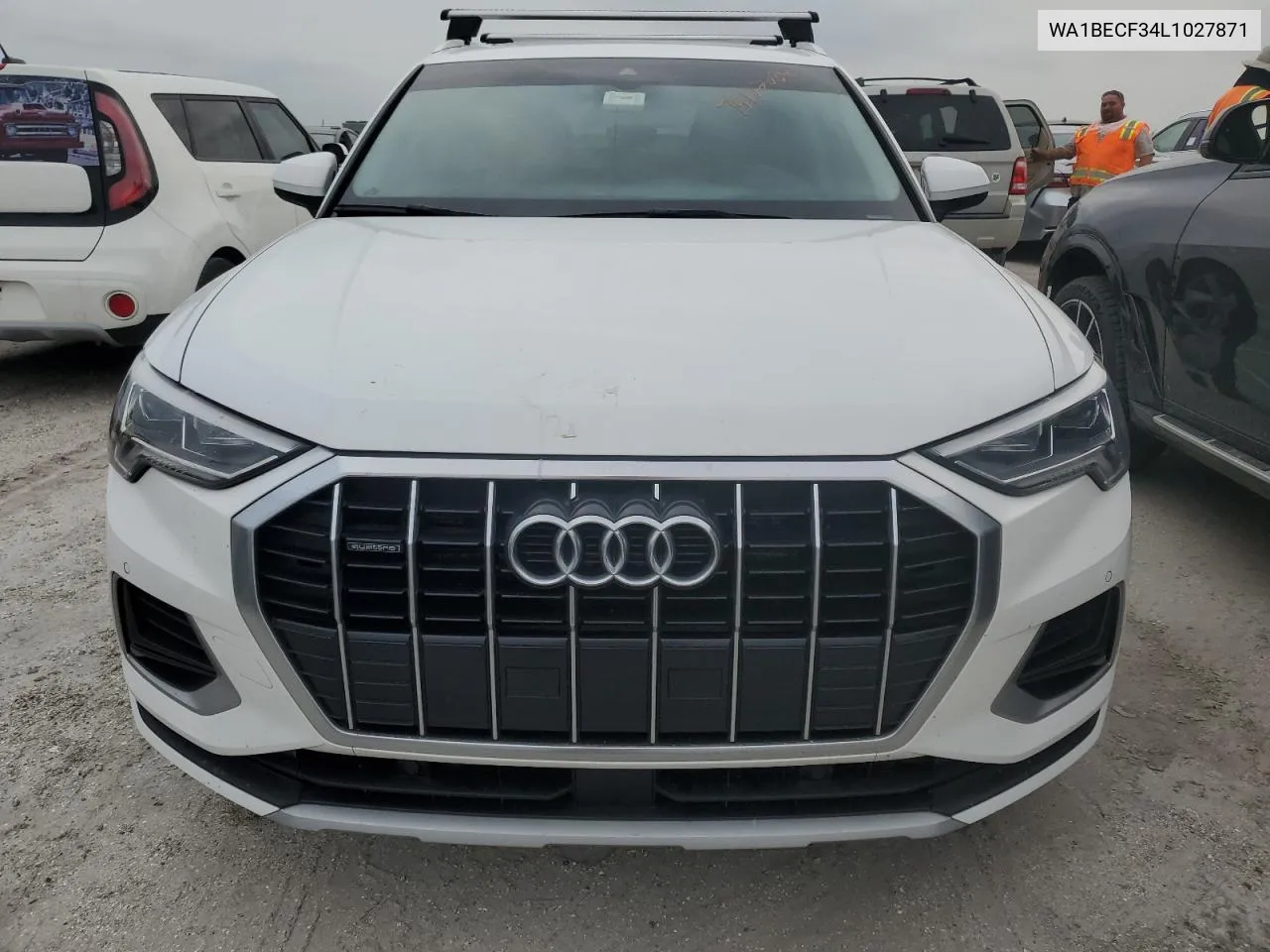 2020 Audi Q3 Premium Plus VIN: WA1BECF34L1027871 Lot: 75122084