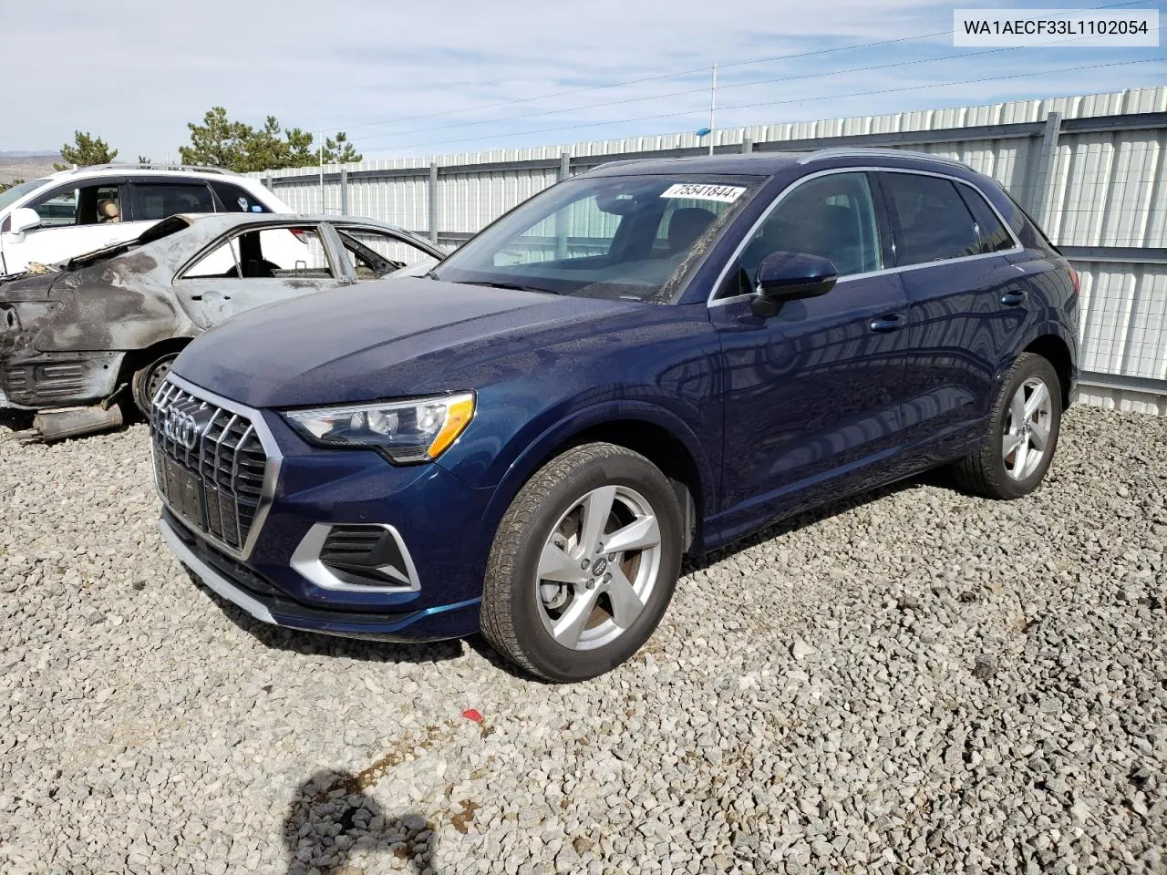 2020 Audi Q3 Premium VIN: WA1AECF33L1102054 Lot: 75541844