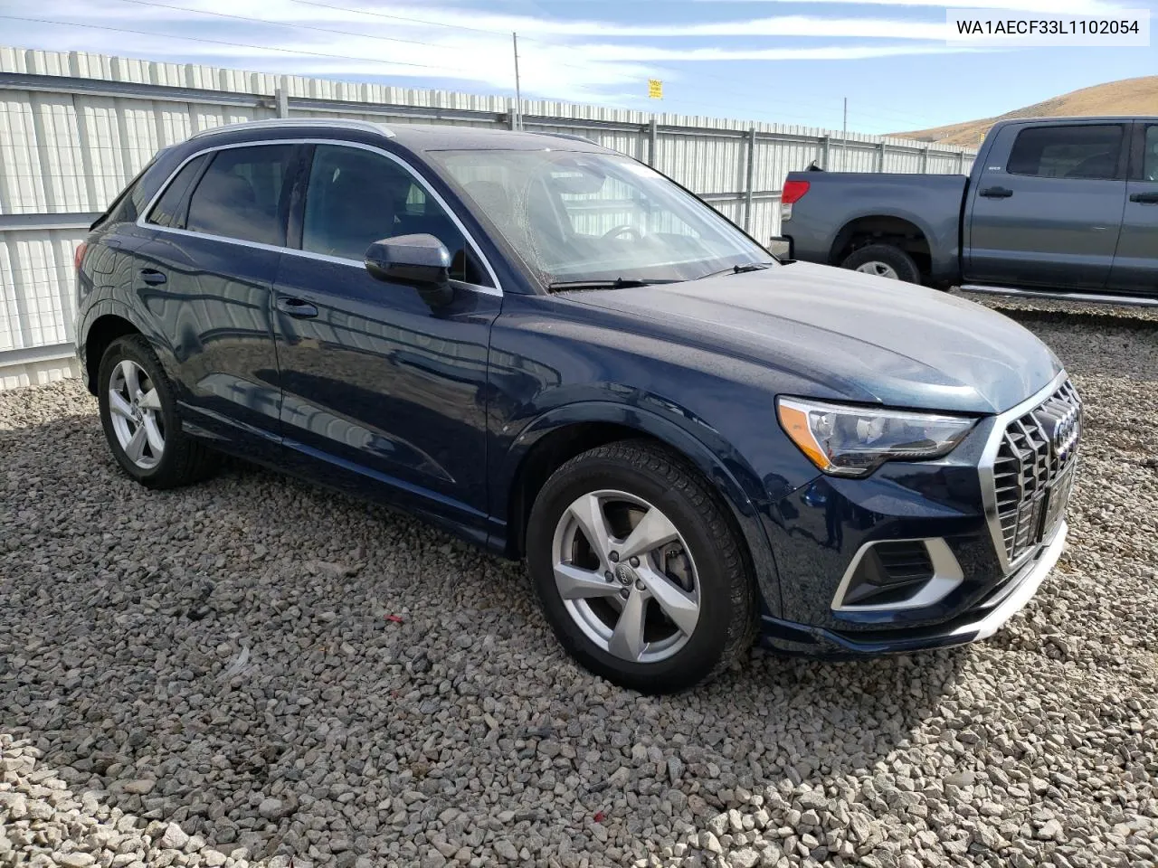 2020 Audi Q3 Premium VIN: WA1AECF33L1102054 Lot: 75541844