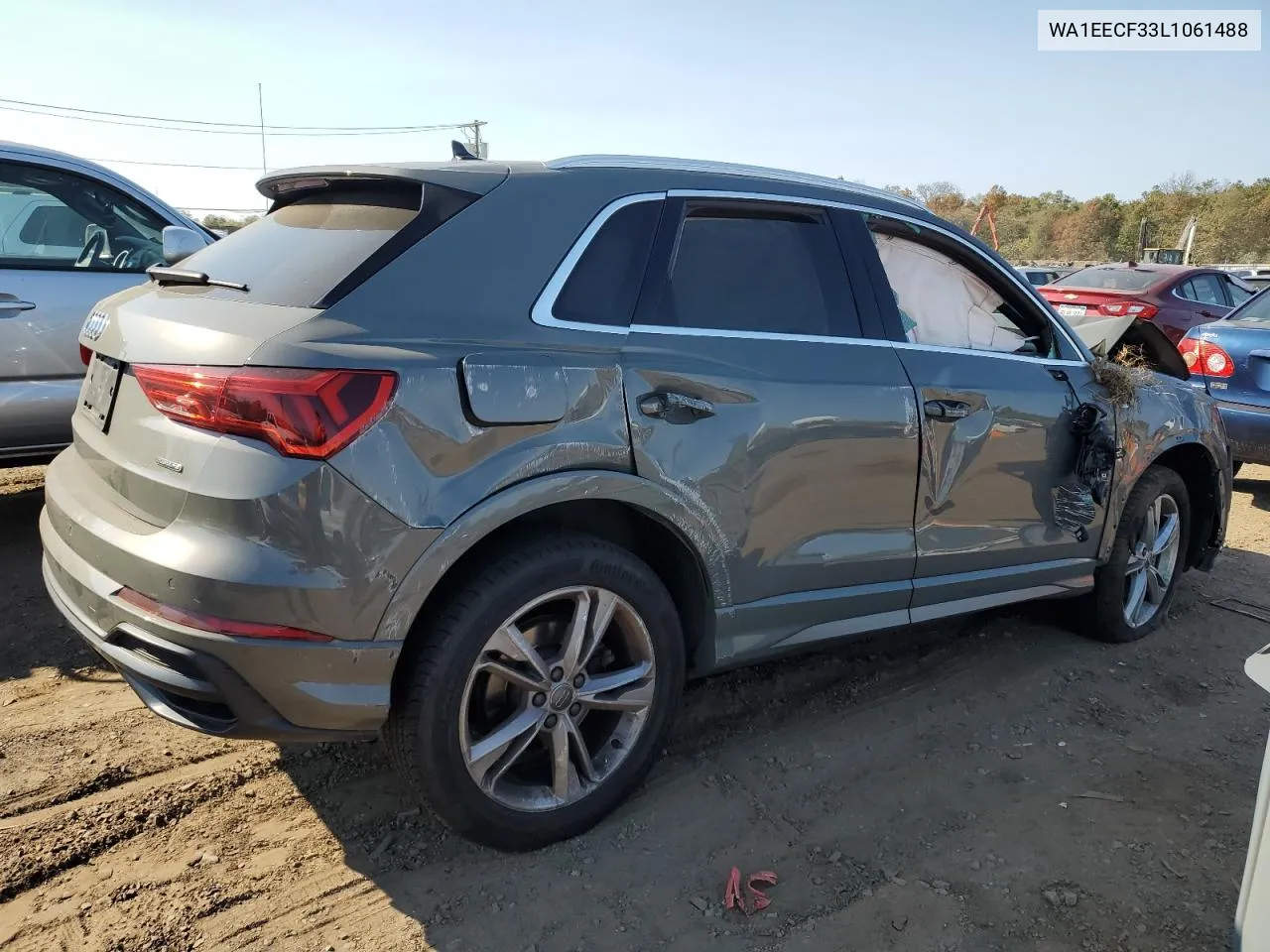 2020 Audi Q3 Premium Plus S-Line VIN: WA1EECF33L1061488 Lot: 75618744