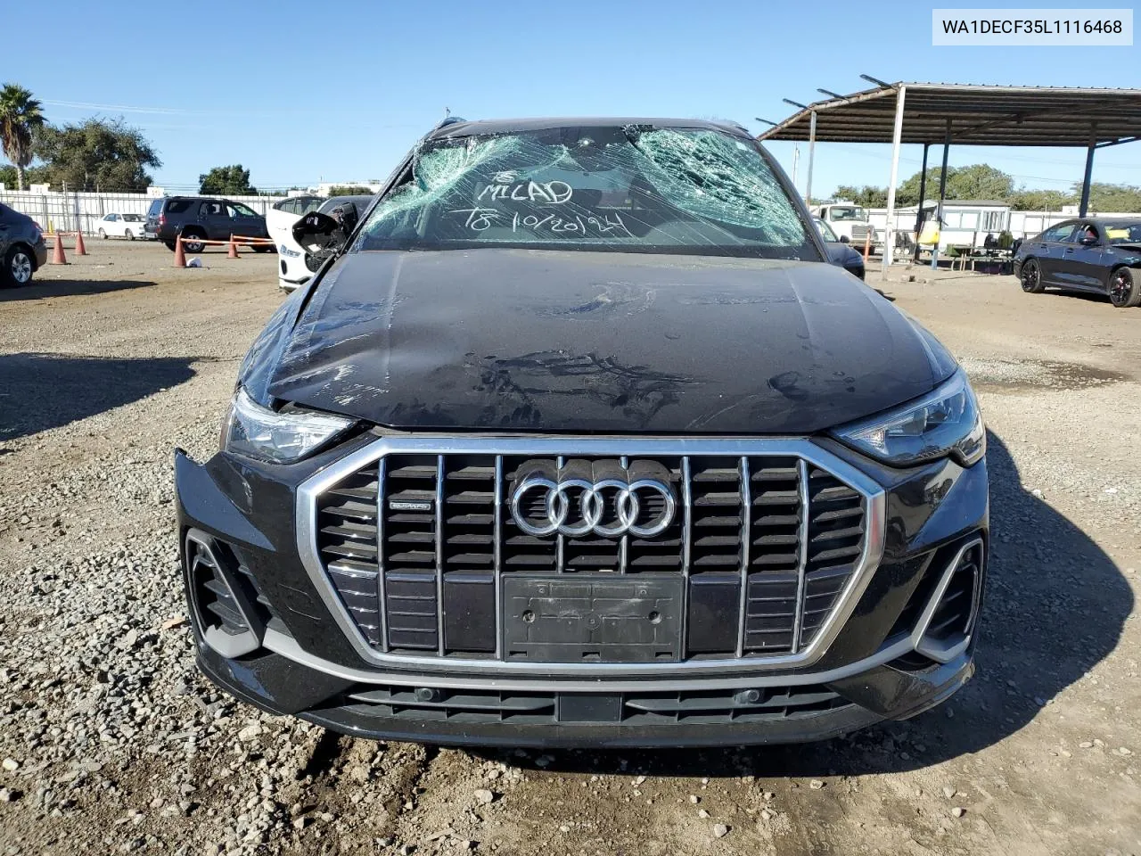 2020 Audi Q3 Premium S Line VIN: WA1DECF35L1116468 Lot: 77277314