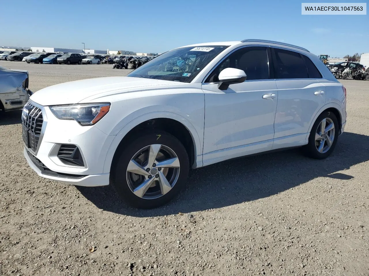 2020 Audi Q3 Premium VIN: WA1AECF30L1047563 Lot: 78521274