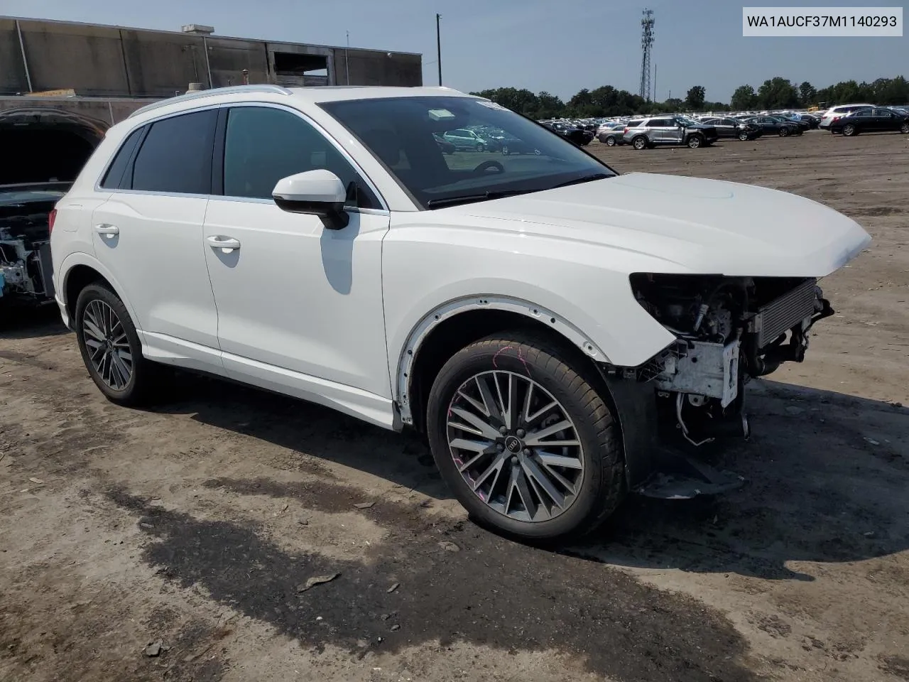 2021 Audi Q3 Premium 40 VIN: WA1AUCF37M1140293 Lot: 69114944