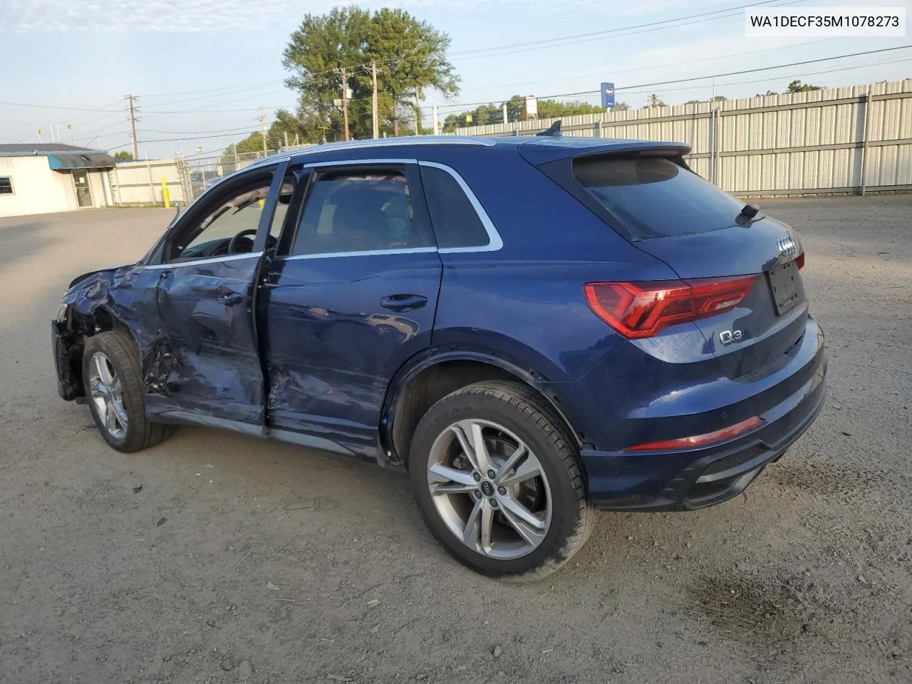 2021 Audi Q3 Premium S Line 45 VIN: WA1DECF35M1078273 Lot: 69400074