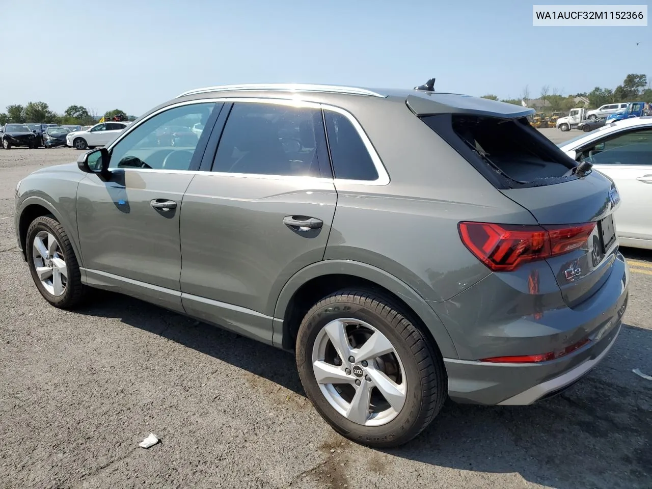 2021 Audi Q3 Premium 40 VIN: WA1AUCF32M1152366 Lot: 69637954