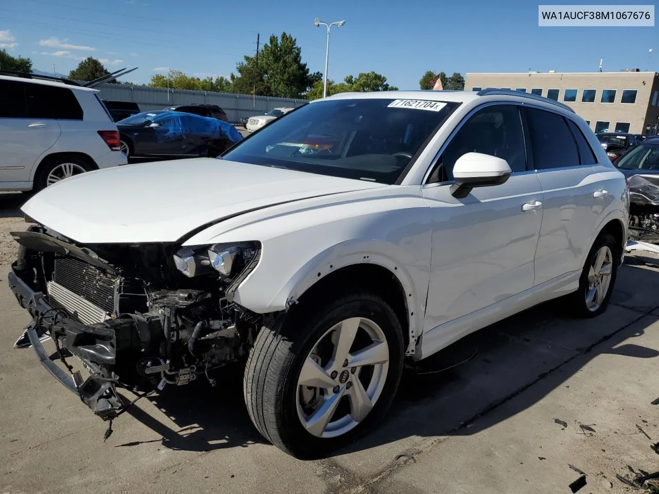 WA1AUCF38M1067676 2021 Audi Q3 Premium 40