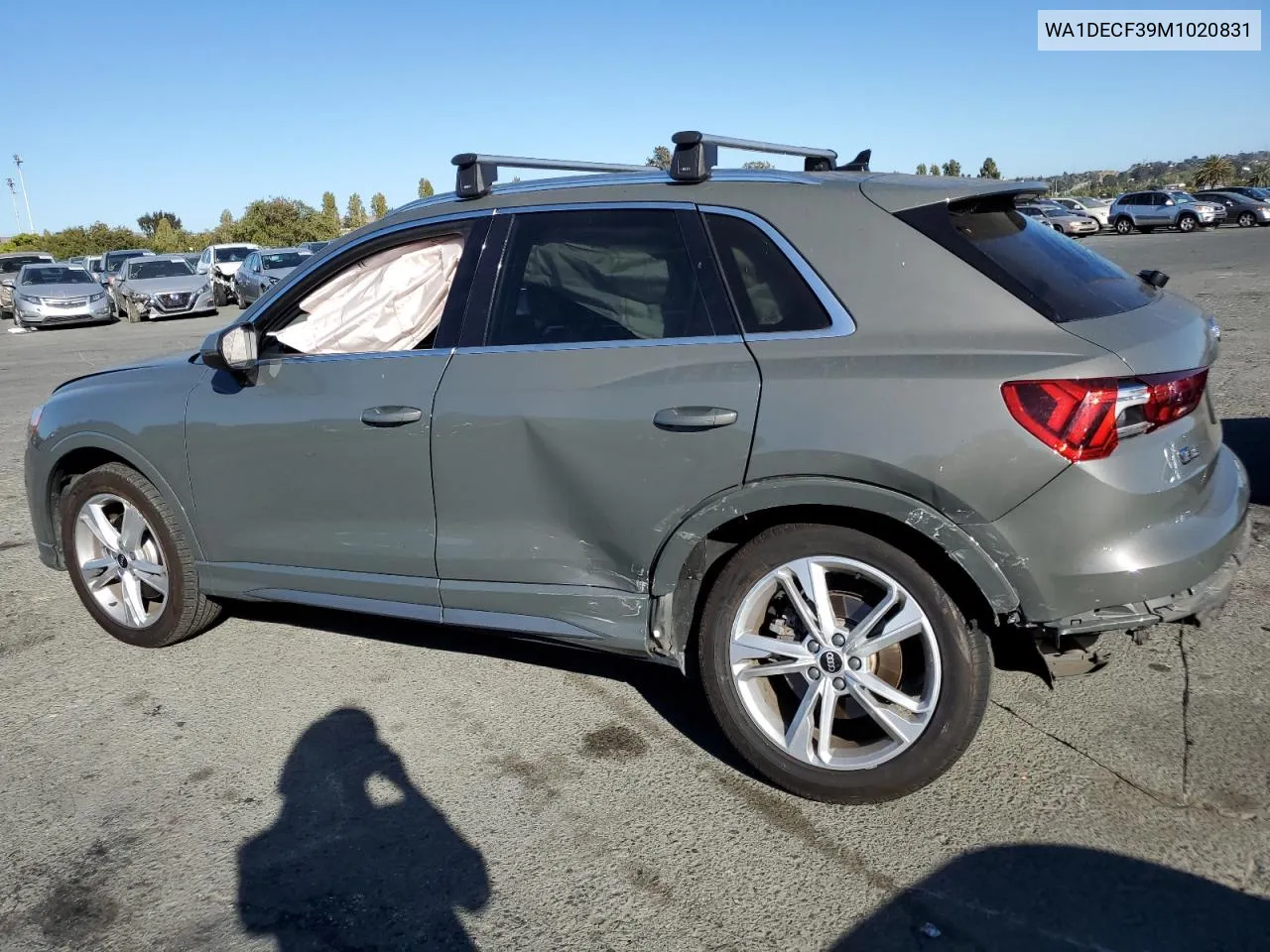 2021 Audi Q3 Premium S Line 45 VIN: WA1DECF39M1020831 Lot: 72857624