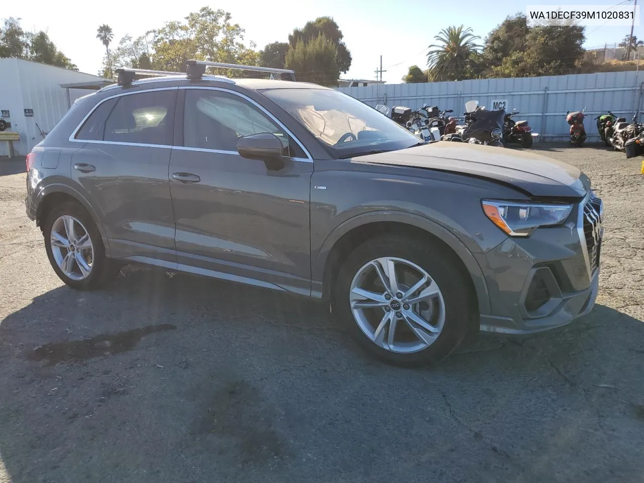 WA1DECF39M1020831 2021 Audi Q3 Premium S Line 45