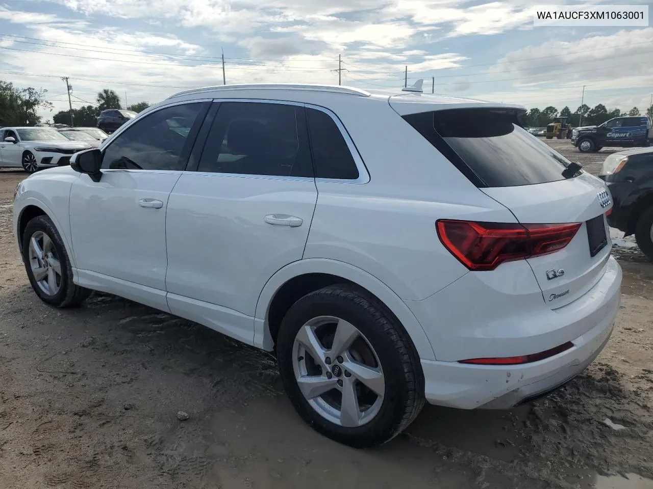 WA1AUCF3XM1063001 2021 Audi Q3 Premium 40