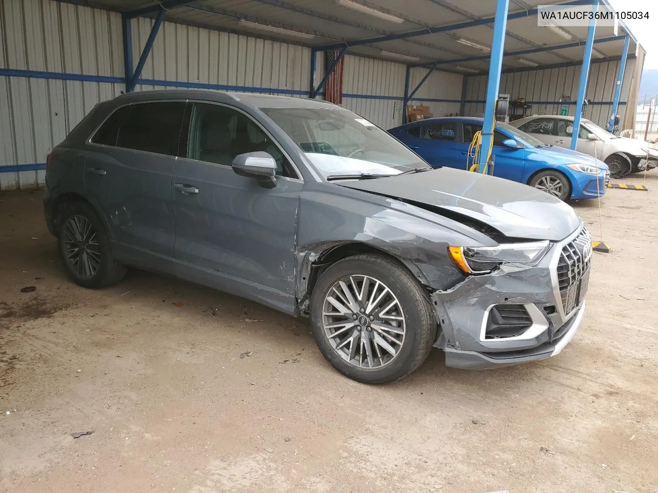 2021 Audi Q3 Premium 40 VIN: WA1AUCF36M1105034 Lot: 75275844