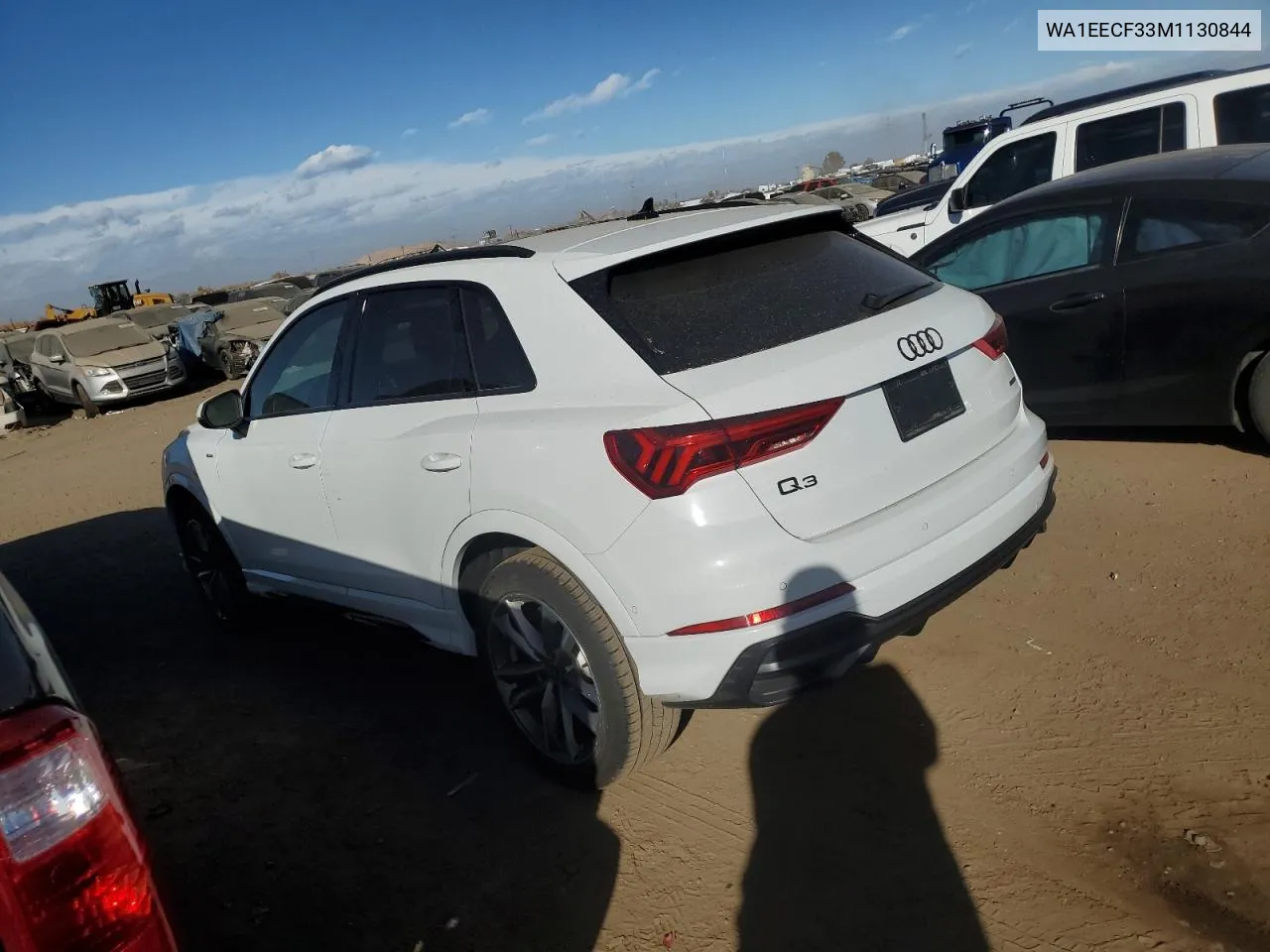 2021 Audi Q3 Premium Plus S Line 45 VIN: WA1EECF33M1130844 Lot: 78269684