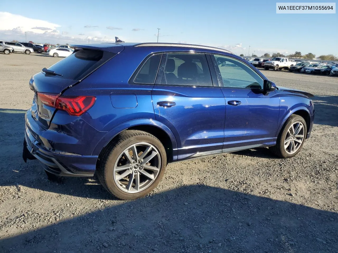 2021 Audi Q3 Premium Plus S Line 45 VIN: WA1EECF37M1055694 Lot: 80791674