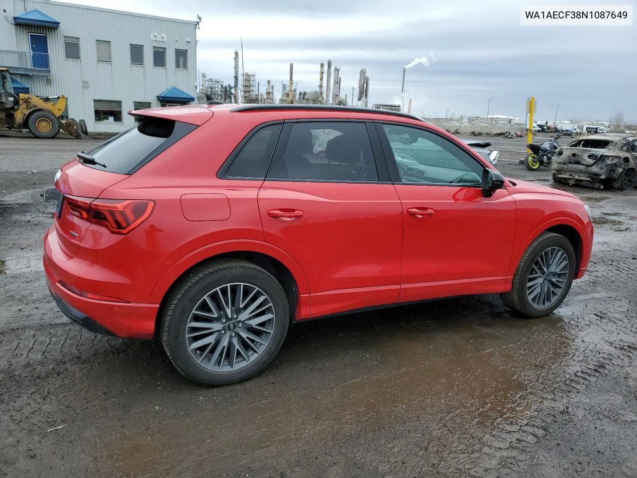 2022 Audi Q3 Komfort 45 VIN: WA1AECF38N1087649 Lot: 52862354