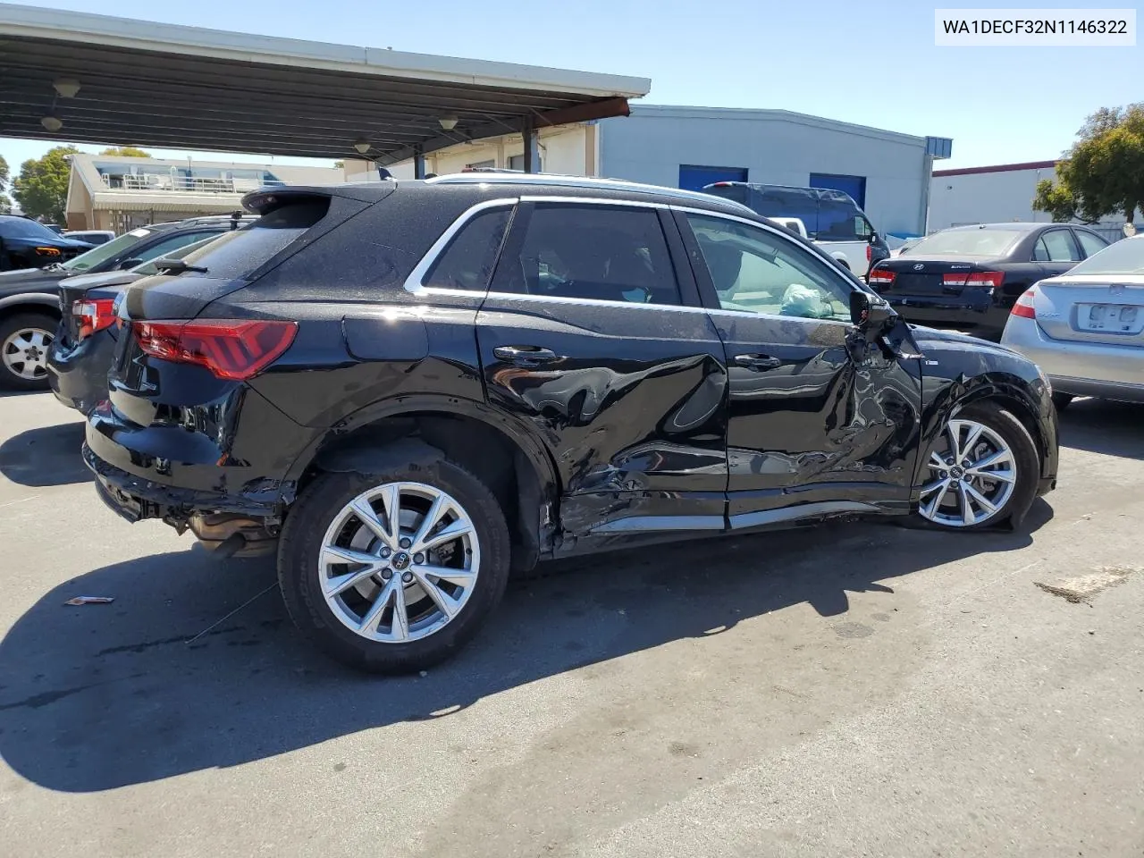 2022 Audi Q3 Premium S Line 45 VIN: WA1DECF32N1146322 Lot: 57524424