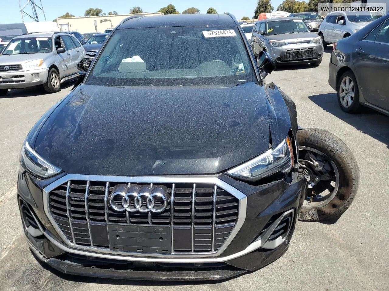 2022 Audi Q3 Premium S Line 45 VIN: WA1DECF32N1146322 Lot: 57524424