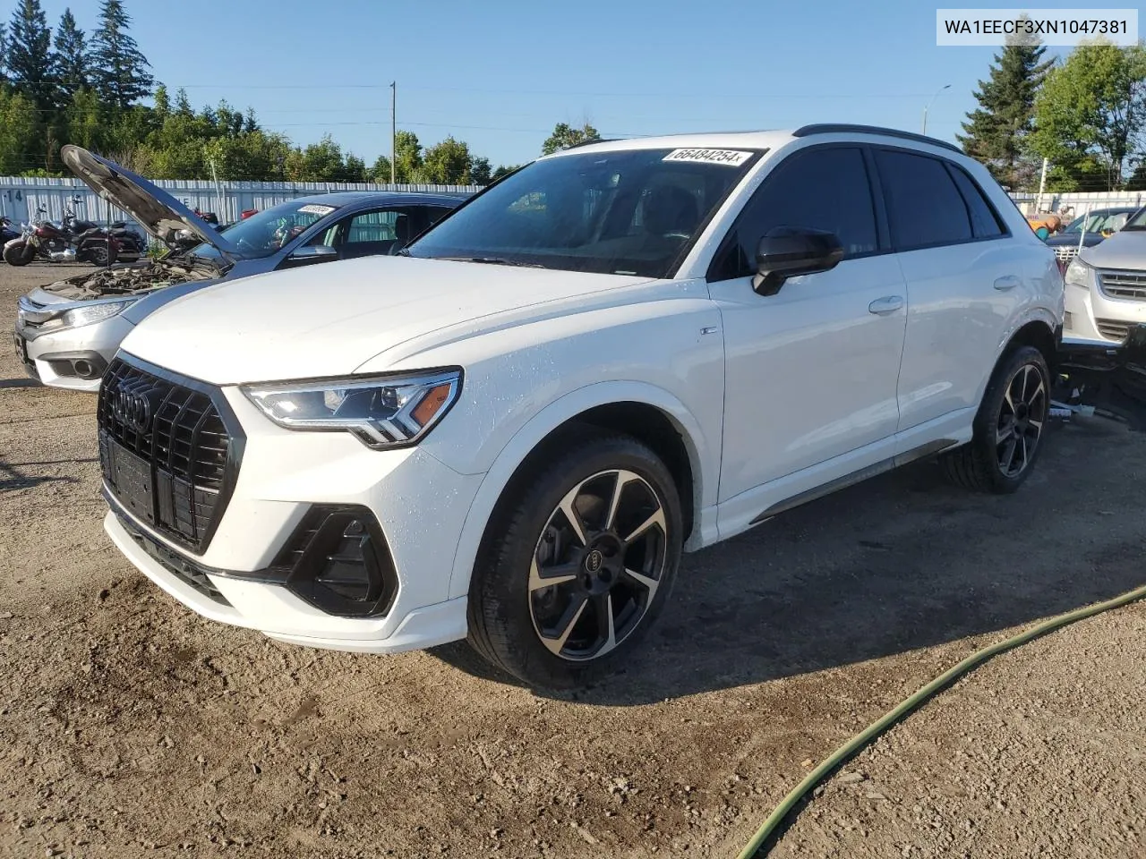 2022 Audi Q3 Premium Plus S Line 45 VIN: WA1EECF3XN1047381 Lot: 66484254