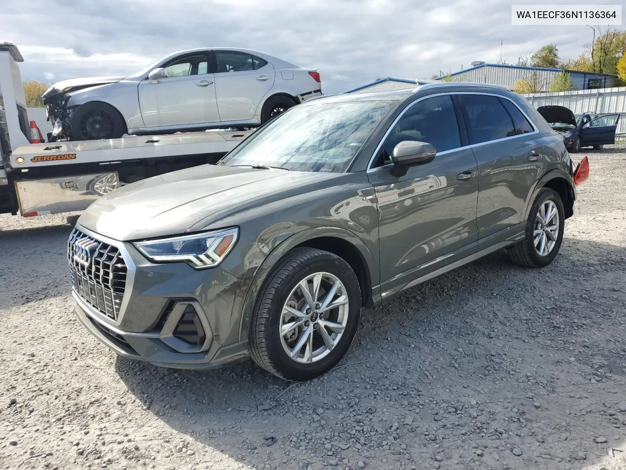 2022 Audi Q3 Premium Plus S Line 45 VIN: WA1EECF36N1136364 Lot: 74614734