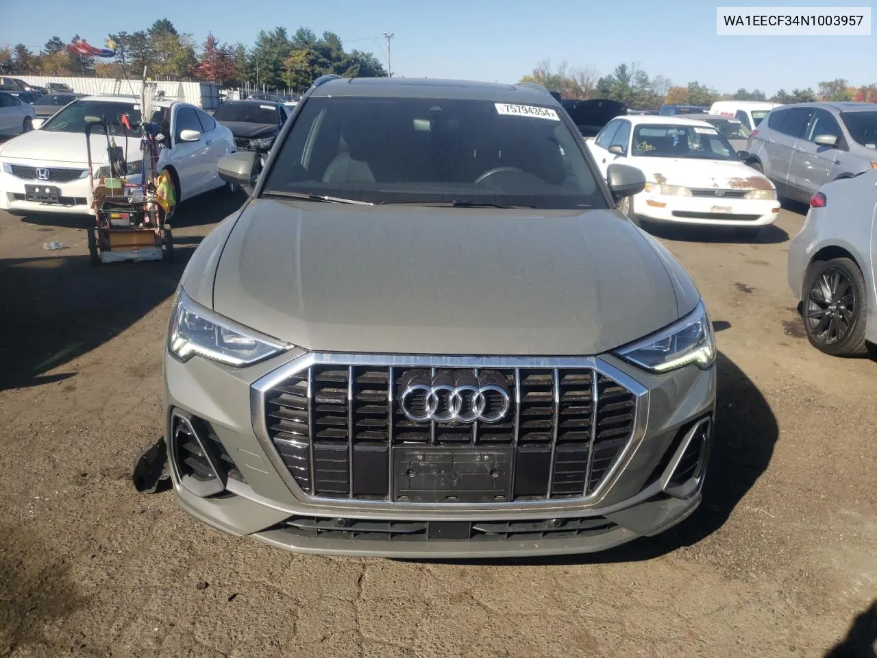 2022 Audi Q3 Premium Plus S Line 45 VIN: WA1EECF34N1003957 Lot: 75794354