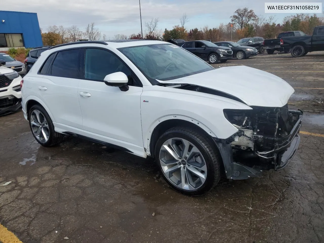 2022 Audi Q3 Premium Plus S Line 45 VIN: WA1EECF31N1058219 Lot: 77456494