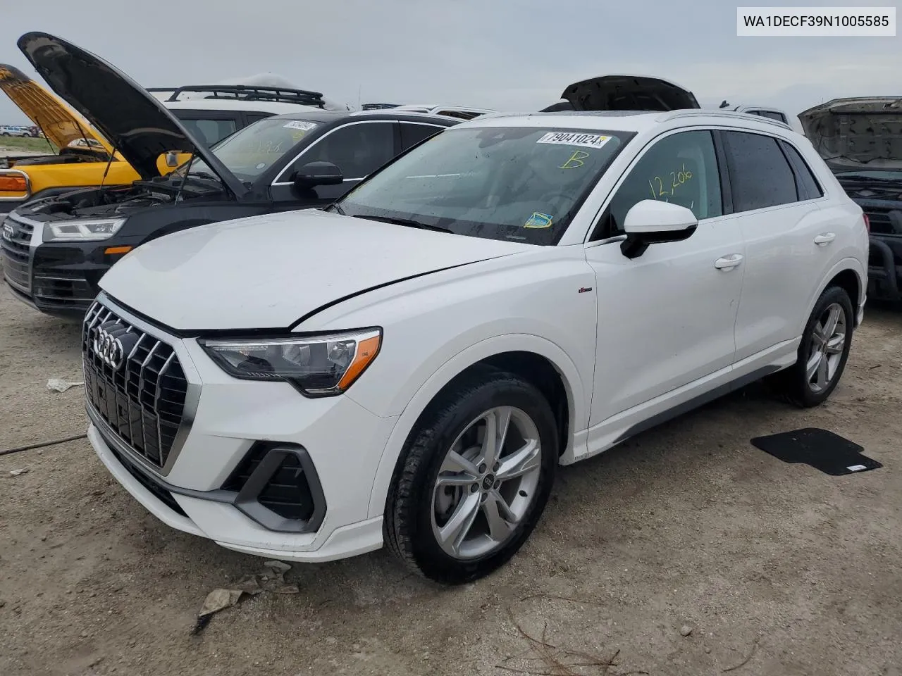 2022 Audi Q3 Premium S Line 45 VIN: WA1DECF39N1005585 Lot: 79041024