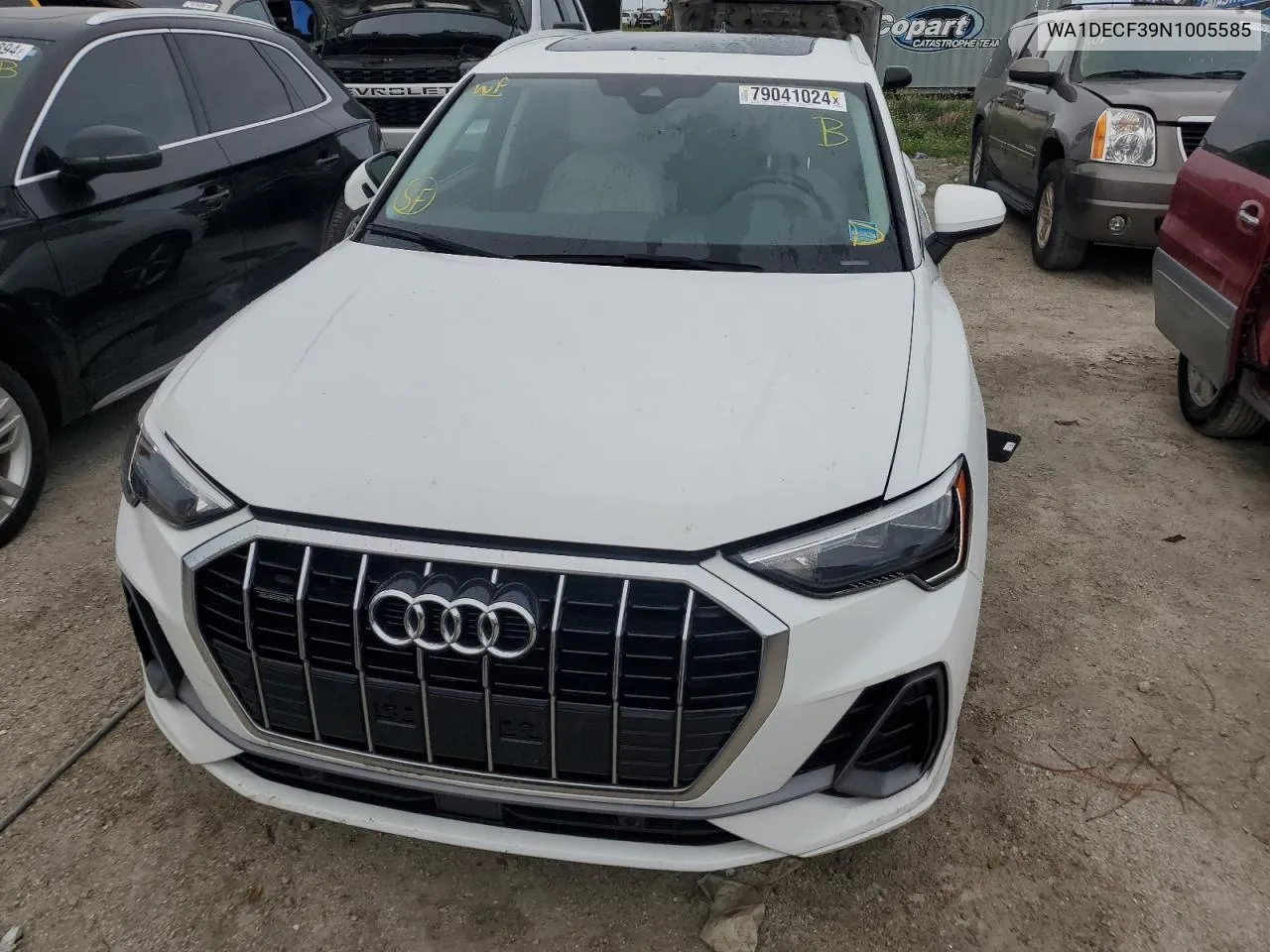 2022 Audi Q3 Premium S Line 45 VIN: WA1DECF39N1005585 Lot: 79041024