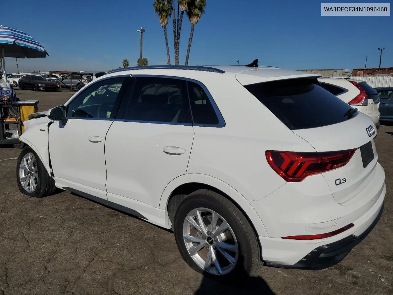 2022 Audi Q3 Premium S Line 45 VIN: WA1DECF34N1096460 Lot: 80104254