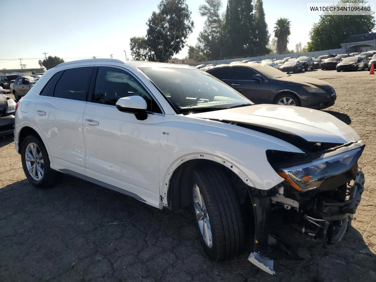 2022 Audi Q3 Premium S Line 45 VIN: WA1DECF34N1096460 Lot: 80104254