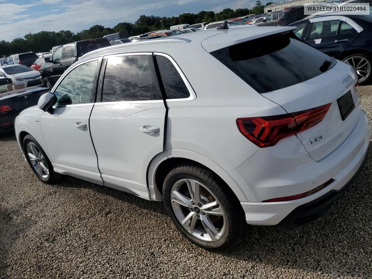 2024 Audi Q3 Premium Plus S Line 45 VIN: WA1EECF31R1020494 Lot: 74251204