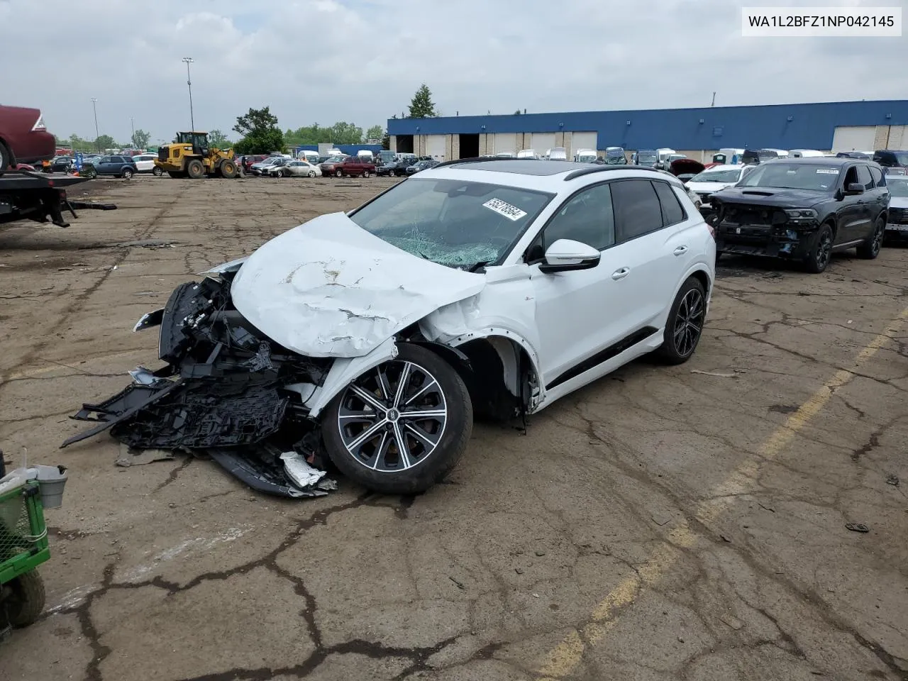 2022 Audi Q4 E-Tron Premium Plus S-Line VIN: WA1L2BFZ1NP042145 Lot: 55278564