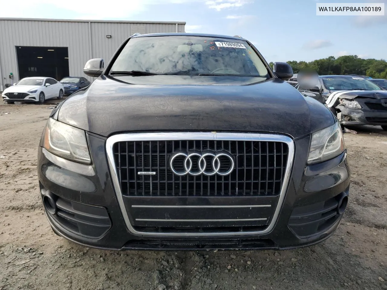 2010 Audi Q5 Premium Plus VIN: WA1LKAFP8AA100189 Lot: 71989094