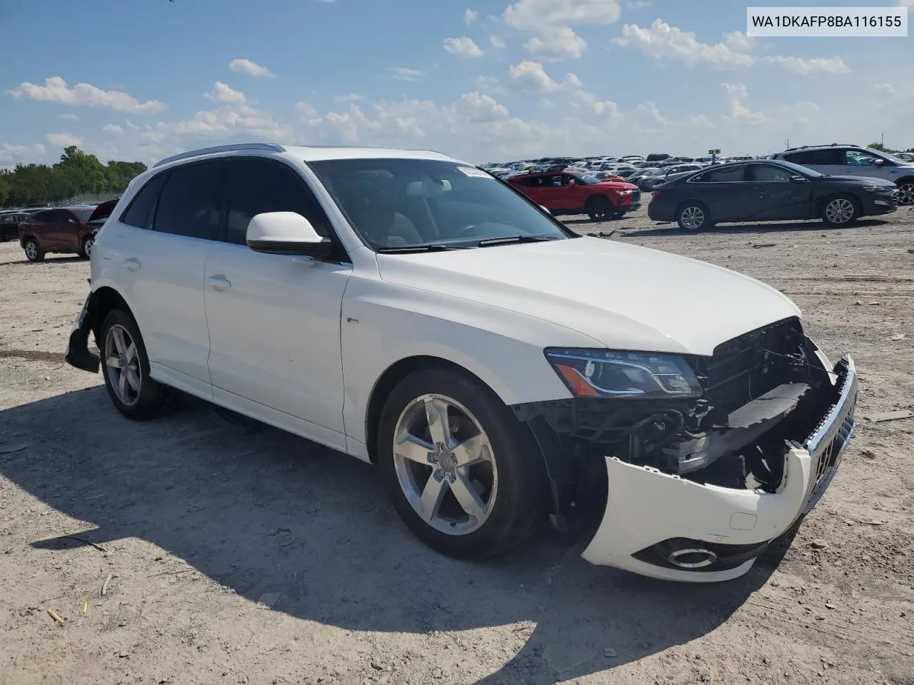 2011 Audi Q5 Premium Plus VIN: WA1DKAFP8BA116155 Lot: 62236794