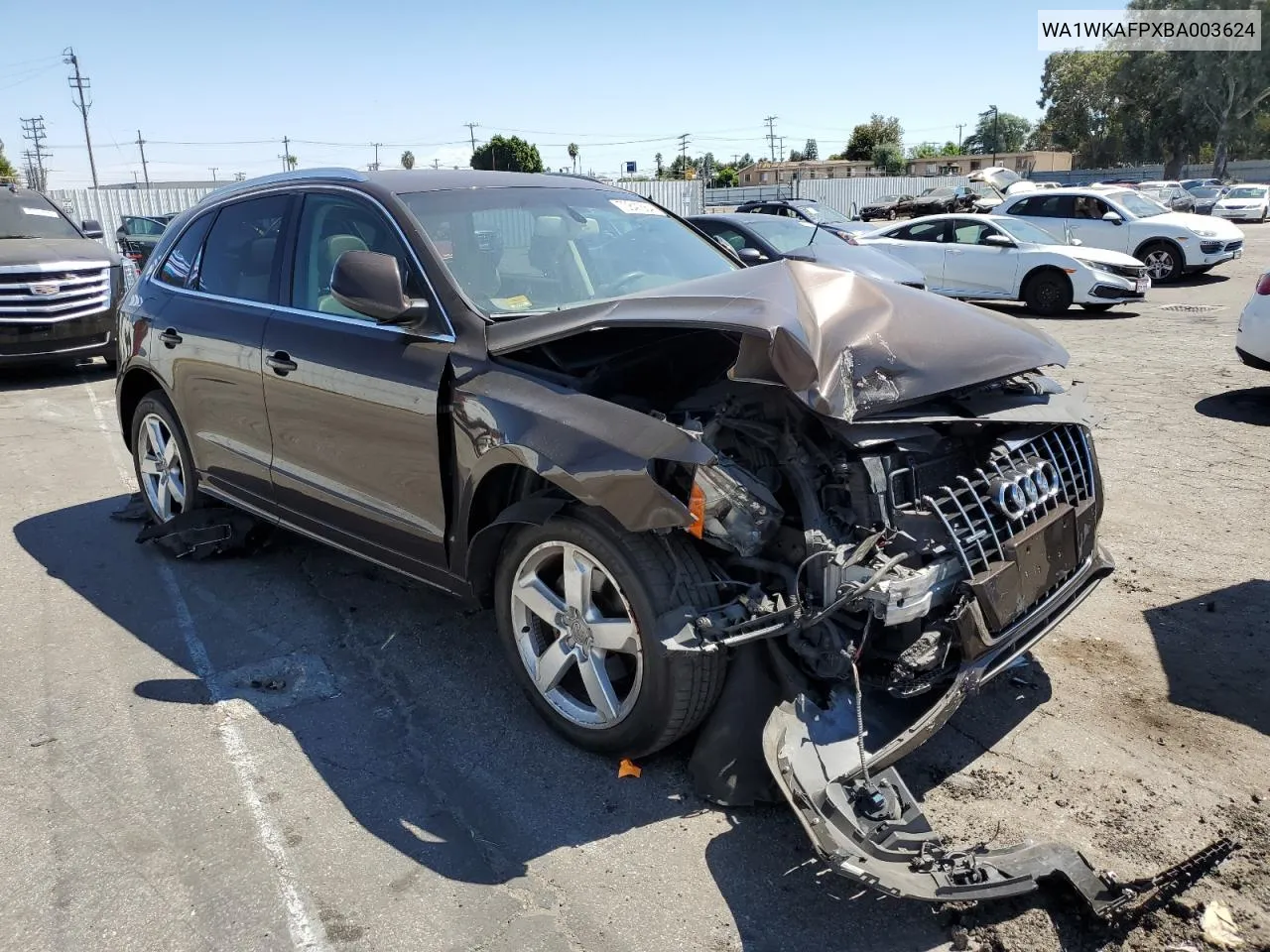 2011 Audi Q5 Prestige VIN: WA1WKAFPXBA003624 Lot: 70841564