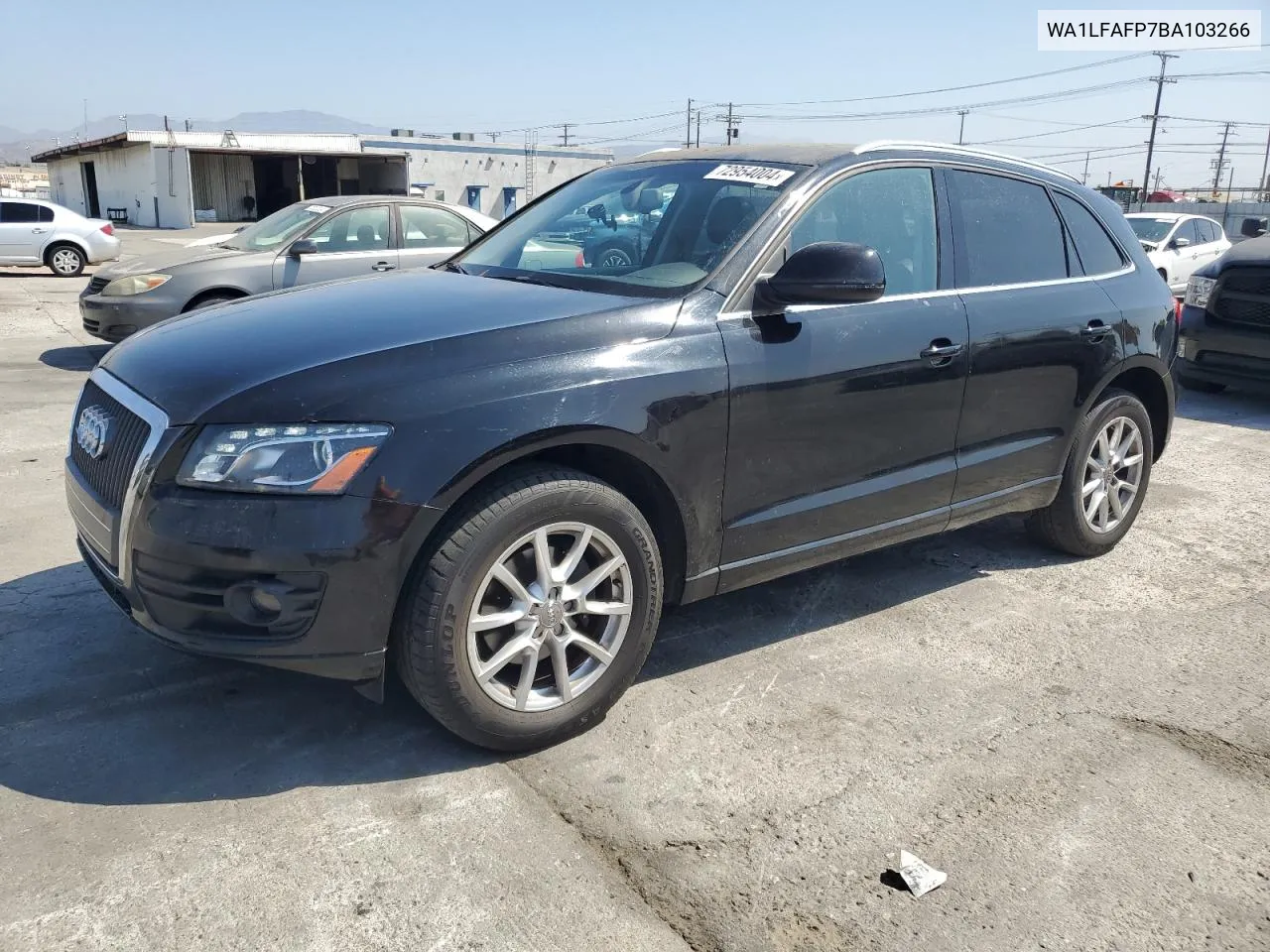 2011 Audi Q5 Premium Plus VIN: WA1LFAFP7BA103266 Lot: 72954004