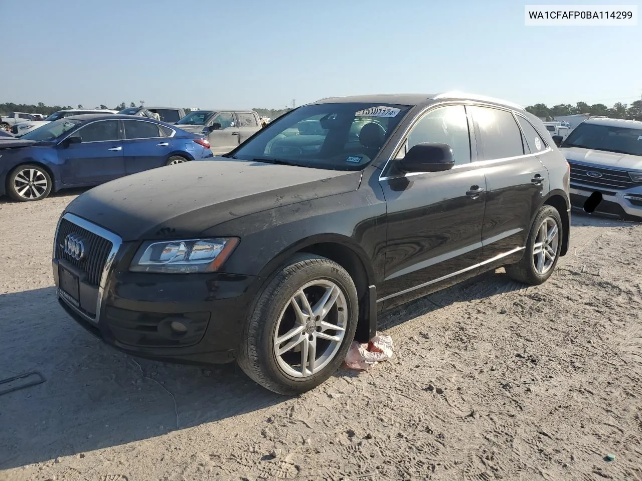 2011 Audi Q5 Premium VIN: WA1CFAFP0BA114299 Lot: 75101174