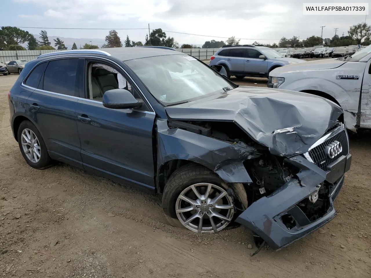 2011 Audi Q5 Premium Plus VIN: WA1LFAFP5BA017339 Lot: 75771394