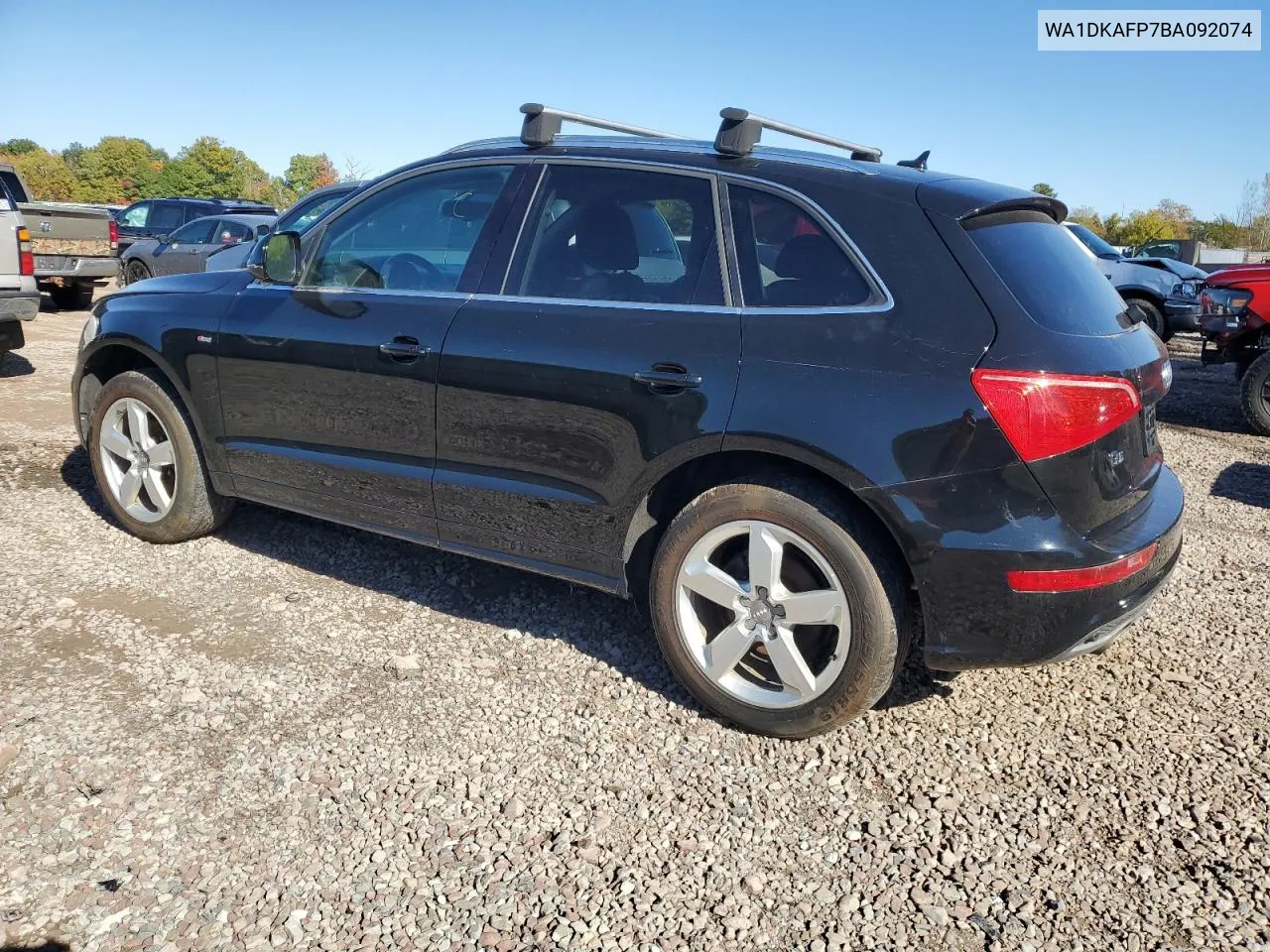 2011 Audi Q5 Premium Plus VIN: WA1DKAFP7BA092074 Lot: 76328124