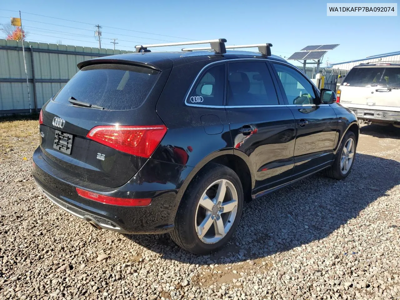 2011 Audi Q5 Premium Plus VIN: WA1DKAFP7BA092074 Lot: 76328124